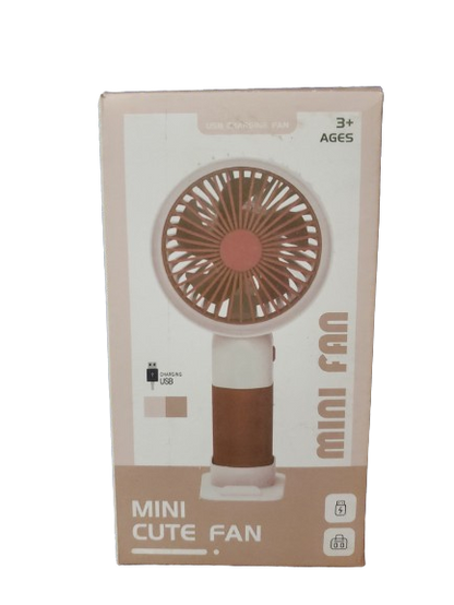Portable Mini Cute Fan – USB Rechargeable Handheld & Table Desk Fan